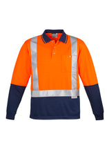 Load image into Gallery viewer, Men&#39;s Hi Vis Spliced Long Sleeve Polo

