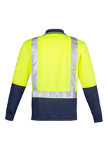 Load image into Gallery viewer, Men&#39;s Hi Vis Spliced Long Sleeve Polo
