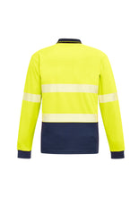 Load image into Gallery viewer, Unisex Hi Vis Segmented Tape Long Sleeve Polo
