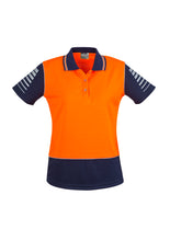 Load image into Gallery viewer, Womens Hi Vis Zone Short Sleeve Polo
